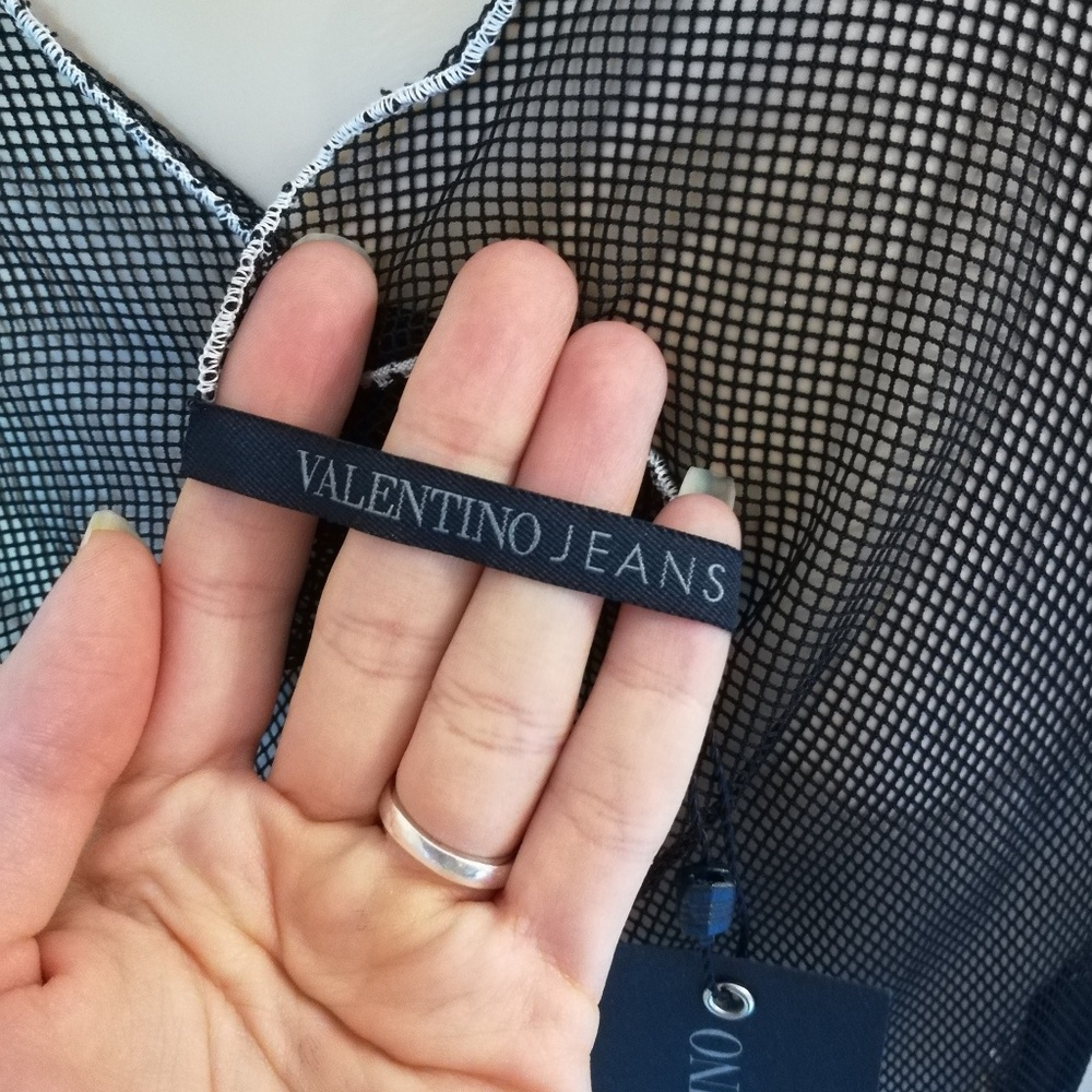 Genuine Valentino Fishnet Jeans Top